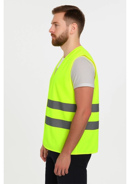 Galanthus Hı-Vıs Yelek Fosforlu Reflektörlü Güvenlik Yeleği Iş Güvenliği modelleri