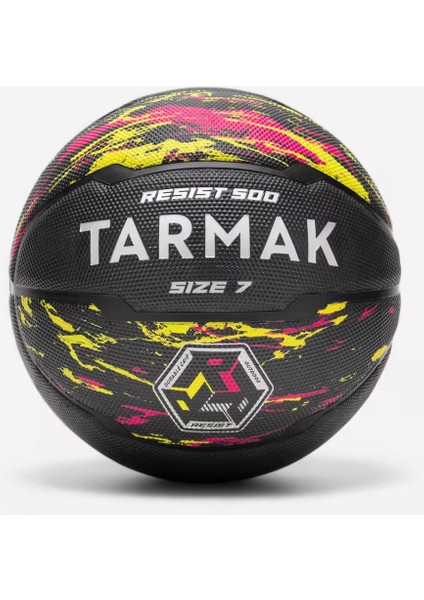 7 Numara Tarmak Erkek Basketbol Topu - 7 Numara - Siyah / Kırmızı / Mavi - R500 Siyah Pompa Dahil D