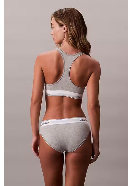 Kadın Logo Şeritli Bikini Külot - Gri fırsatları