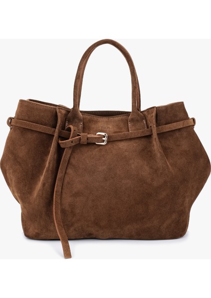 Kadın Hakiki Deri Taba Omuz Çanta 1169 6308 Bn Cnt SK25-26 Tobacco