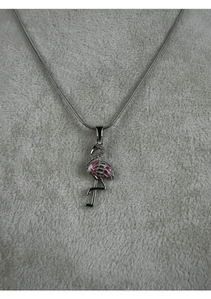 Flamingo Figürlü Çelik Kolye fiyatları