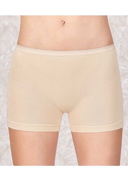2101 Kadın Boxer Short – Pamuklu Likralı – Ten & Siyah – Günlük Konfor – Gizli Paket fiyatları