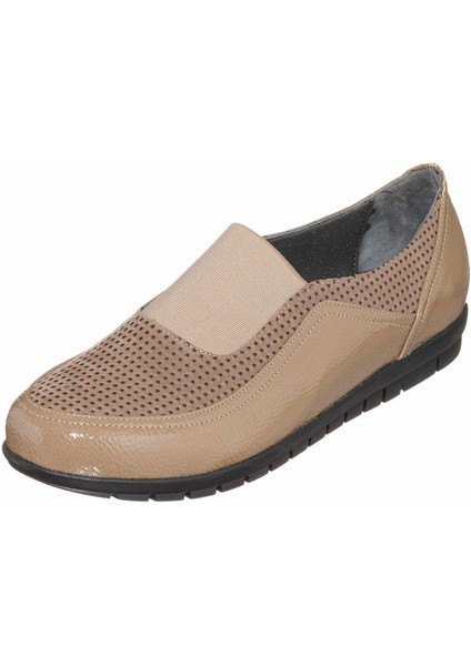 DRL7019 Vizon 4 Mevsim Gündelik Rahat Geniş Kalıp Büyük Numara Kadın Ayakkabısı