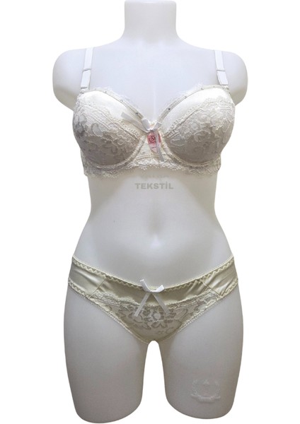 Dantelli Balenli Destekli Sütyen Takımı - B cup fiyatları