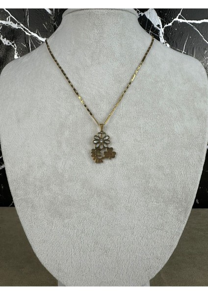 Çelik Papatya Kolye Gold fiyatları