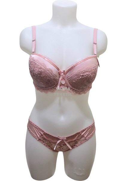 Dantelli Balenli Destekli Sütyen Takımı - B cup fiyatları