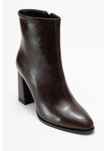 Jewel Kahve Cilt Kadın Topuklu Bot fırsatları