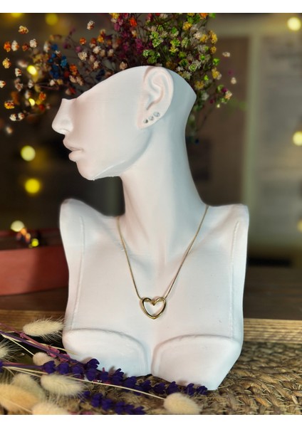 Düğüm Kalp Çelik Kolye