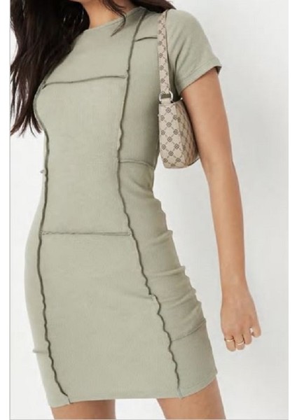 Ters Dikiş Detaylı Mini Elbise modelleri