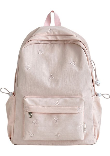 Yeni Yüksek Değerli Büyük Kapasiteli Ortaokul ve Lise Öğrencileri Kız Çanta Hafif Okul Çantası Moda Eğlence Omuz Sırt Bilgisayar Çantası (Yurt Dışından)