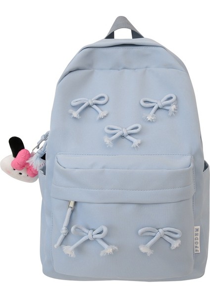 Yeni Yüksek Değerli Büyük Kapasiteli Ortaokul ve Lise Öğrencileri Kız Çanta Hafif Okul Çantası Moda Eğlence Omuz Sırt Bilgisayar Çantası (Yurt Dışından)