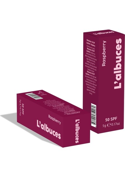 50 SPF Raspberry Lip Balm 2’li Set – Yüksek Güneş Koruması & Nem