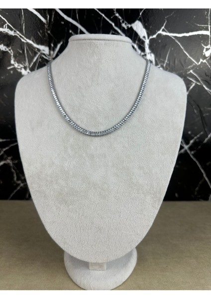 Paslanmaz Çelik Suyolu Kolye Silver