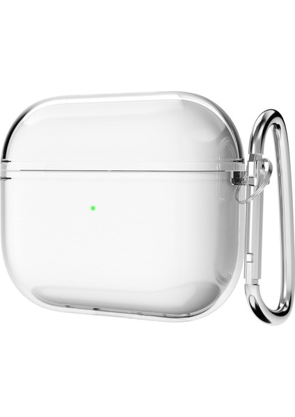 Apple Airpods Pro 3.nesil ile Uyumlu Esnek Silikon Koruyucu Kılıf + Askı Aparatı