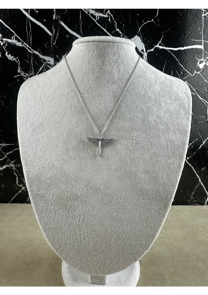 Kılıç Figürlü Melek Çelik Kolye