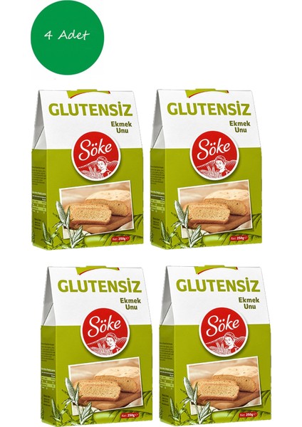 Glutensiz Ekmek Unu 250GR x 4 Adet