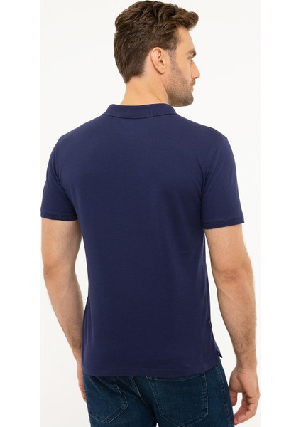 Erkek Lacivert Slim Fit Tişört 50223966-VR033 modelleri