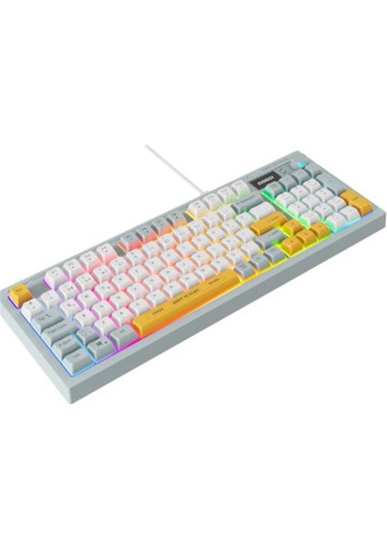 Kb-79 Sılent Pro Mavi-Beyaz-Sarı Sessiz Rgb Q Membrane Oyuncu Klavyesi fırsatları