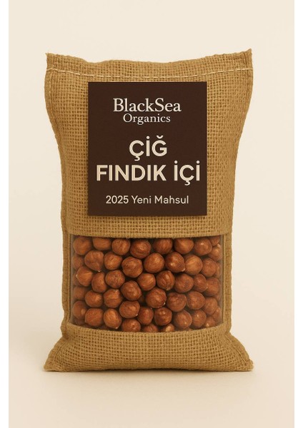 Çiğ Fındık Içi – 2025 Yeni Mahsul, Katkısız Doğal, Blacksea Organics (250 Gr)