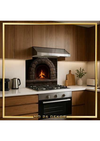 Temperli Cam Mutfak Tezgâh Arası