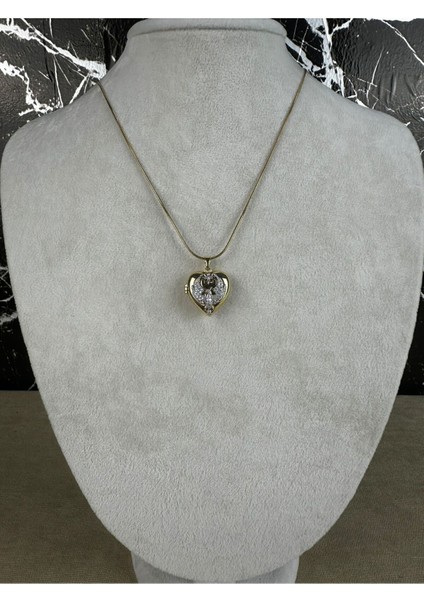 Paslanmaz Çelik Kapaklı Alya Kolye