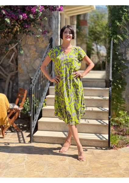 FT179115 Viskon Fethiye Elbise