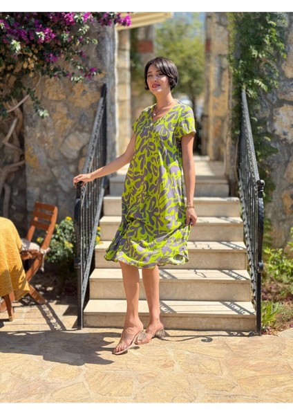 FT179115 Viskon Fethiye Elbise modelleri