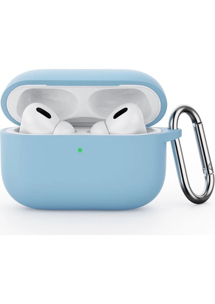 Apple Airpods Pro 3.nesil ile Uyumlu Esnek Silikon Koruyucu Kılıf + Askı Aparatı