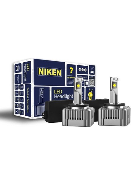 Niken D3S LED Xenon 6300 Kelvin 16000 Lümen 2 Adet fiyatları