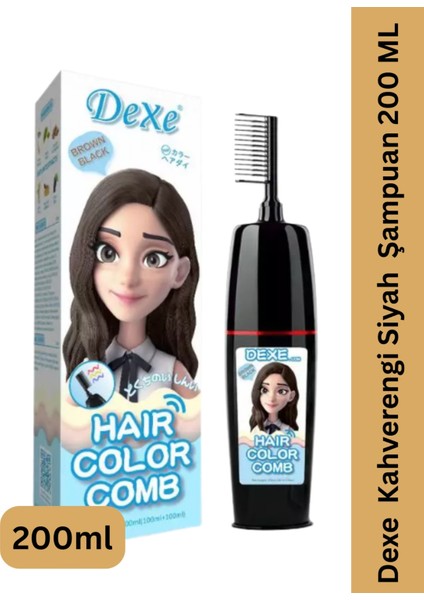 Şampuan Saç Boyası Kahverengi Siyah 200ML