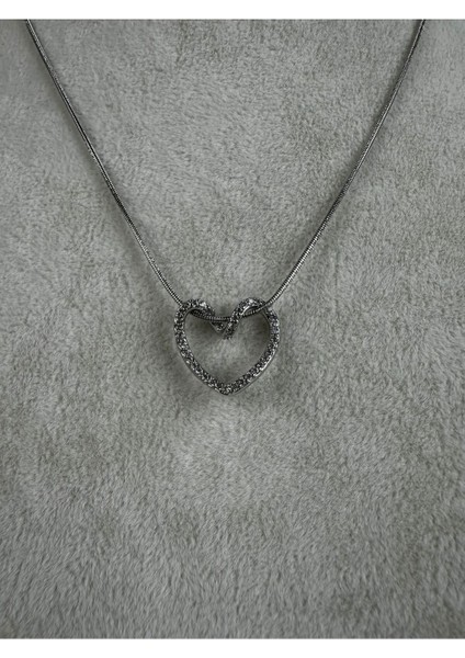 Düğüm Kalp Taşlı Çelik Kolye fiyatları