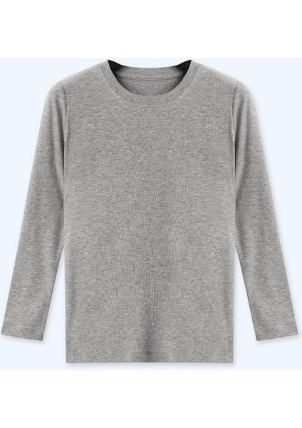 Erkek Çocuk Uzun Kollu T-Shirt Gri Renk modelleri