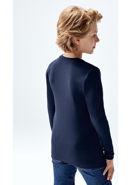 Erkek Çocuk Uzun Kollu T-Shirt Lacivert Renk fiyatları