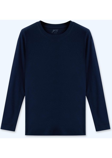 Erkek Çocuk Uzun Kollu T-Shirt Lacivert Renk modelleri