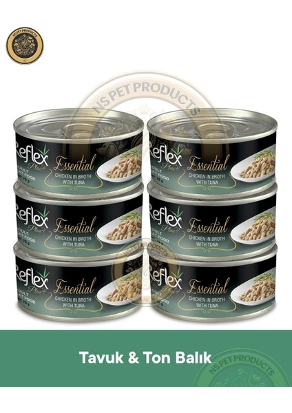 Plus Essential Kedi Ton Balık&tavuk 6X70GR