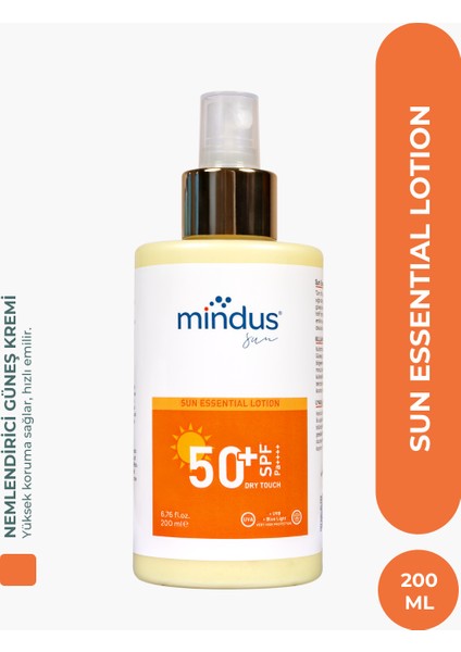 Sun Essential Yüksek Korumalı +Uva +Uvb +Blue Light Güneş Losyonu 50+ Spf 200ML modelleri