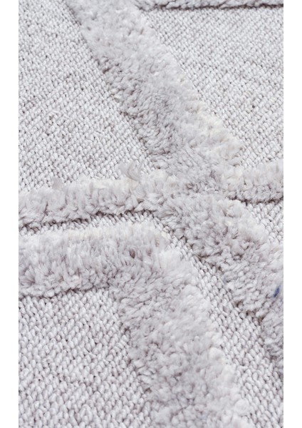 Terazzo Trz 03 Gri - Hav Toz Vermez Etnik Desenli Iskandinav Salon Halısı modelleri