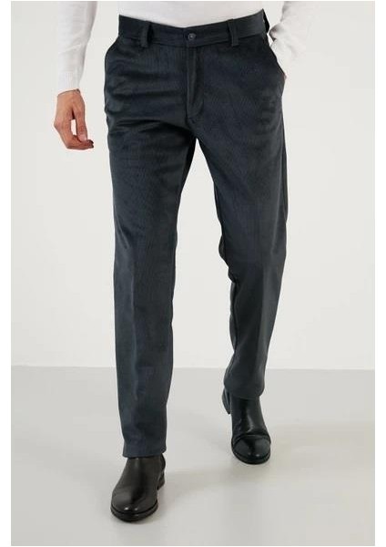 Captiva Erkek Rahat Kesim Yüksek Kalite Klasik Kışlık Kalın Içi Polarlı Termal Kadife Pantolon Baba Fitilli