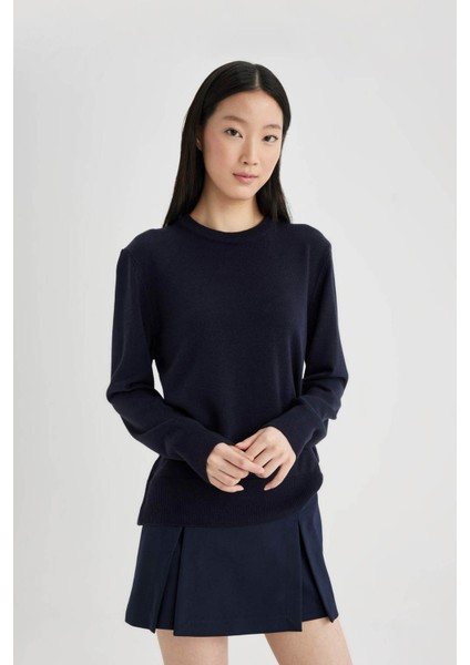 Lacivert Kadın Kazak C0058AX/NV131 indirimleri