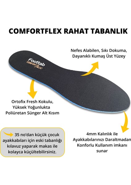 Comfortslim Yoğun Destekli Darbe Emici Iç Tabanlık, Gün Boyu Konfor Ayakkabı Tabanlığı, Çocuklar, Spor, Iş, Bot ve Günlük Ayakkabılara Uyumlu, 1 Çift fırsatları