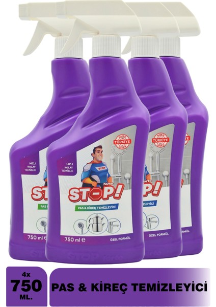 4'lü Pas&kireç Temizleyici 750 ml