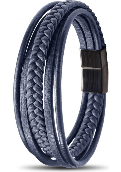 Mavi Çoklu Deri Bileklik 31833B1D2