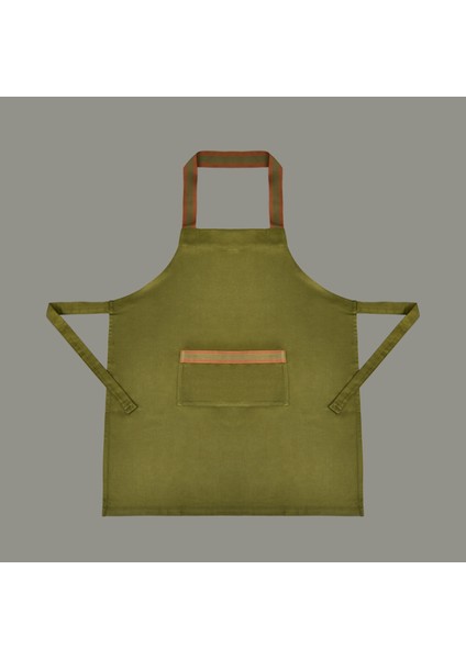 Myhome Gabardin Mutfak Önlüğü - Yeşil - 65X80 cm