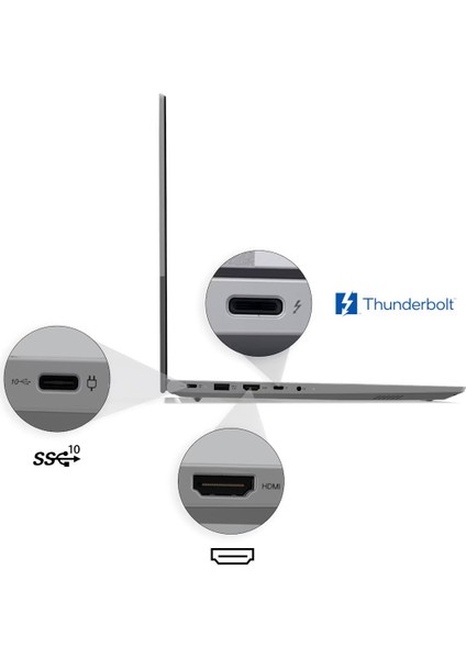 Thinkbook 16 Gen 8 Ial Intel Core Ultra 7 255H 24GB Ddr5 8tb SSD Windows 11 Home Intel Arc 140T 16 Inç Wuxga (1920 x 1200) IPS 300NITS Taşınabilir Bilgisayar 21SK007UTXH14 + Zetta Çanta