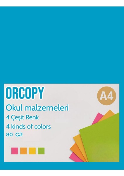 A4 10 Renkli Fotokopi Kağıdı 100 Lü Paket modelleri