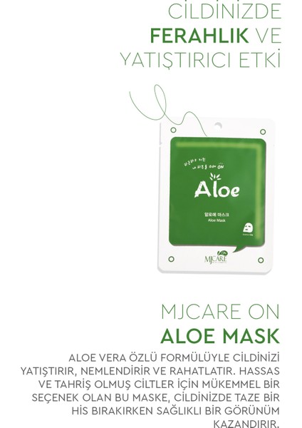 On Aloe Mask - Aloe Vera Özlü Yüz Maskesi 20'li indirimleri