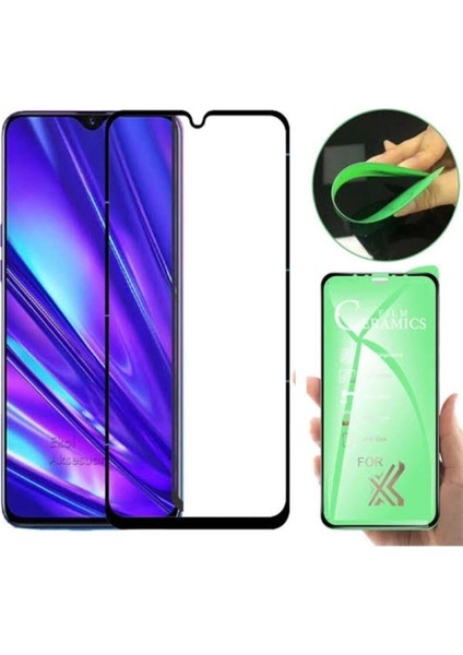 Samsung A10 Ekran Koruyucu Seramik Nano Cam Esnek Tam Full Kaplayan Kırılmaz
