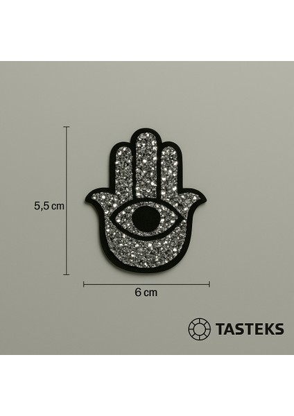 Taşteks Taşlı Ütülenebilen Veya Sticker Olarak Kullanılabilen Fatma'nın Eli Modeli
