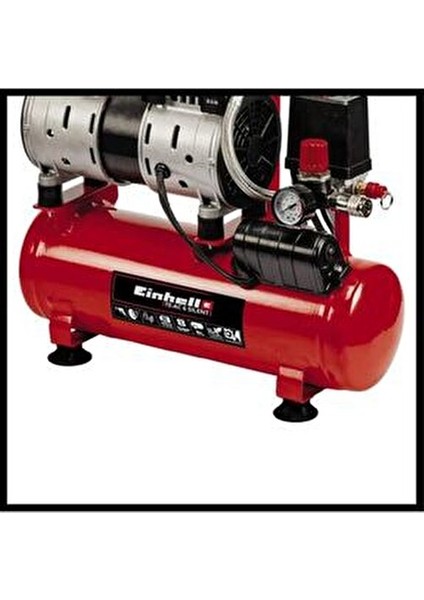 TE-AC 6 Silent Kompresör 6 lt Hava Hacmi 8 bar Basınç Düşük Gürültü ile 0,75 hp Motor Gücü