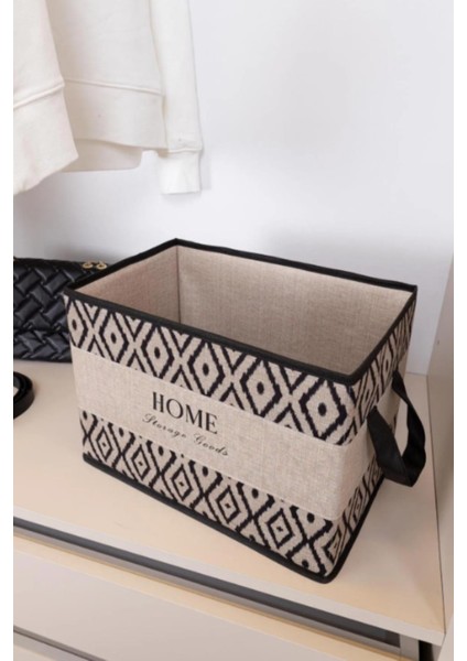 Bohe Kulplu Düzenleyici Sepet Raf Organizer Dolap Içi Düzenleyici 22X34X24 fiyatları